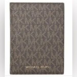 Michael Kors Jet Set Travel Passport Holder Wallet - Brown